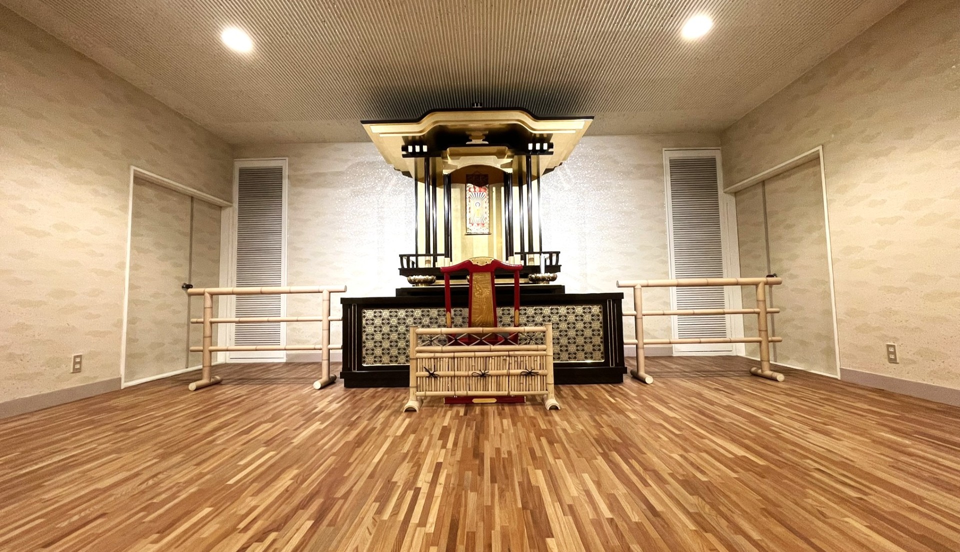 銘竹衝立（永代仏具 法衣寄付）1