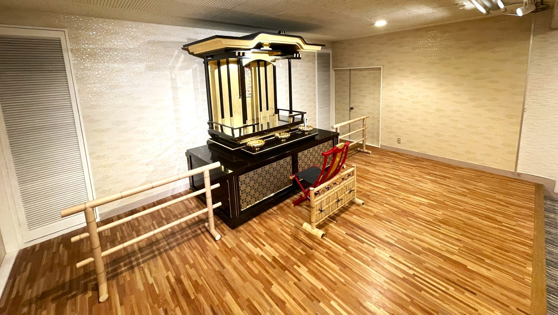 銘竹衝立（永代仏具 法衣寄付）2