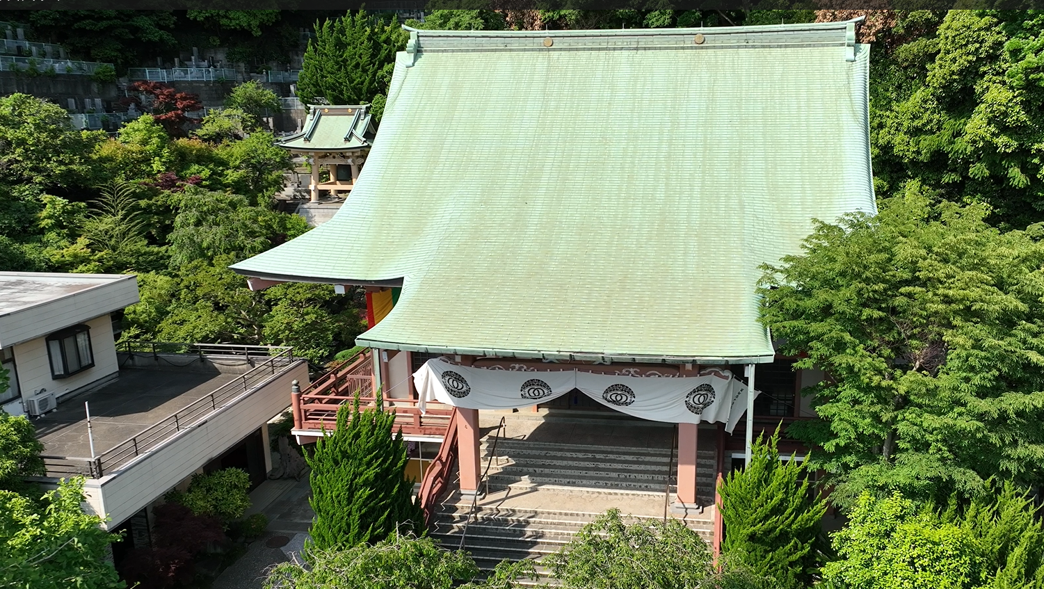 江戸期_境内スケッチ図_本堂・大銀杏記録写真2